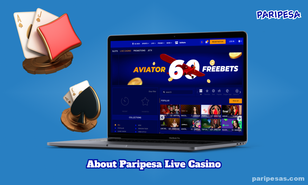 Users can enjoy the Paripesa live casino where a dedicated lobby with live games is presented, including various filters, a list of providers and a search facility