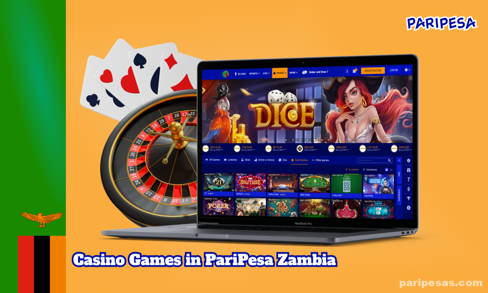 Paripesa Online's collection of the best online casino games meets the highest industry standards and is particularly appreciated by players from Zambia