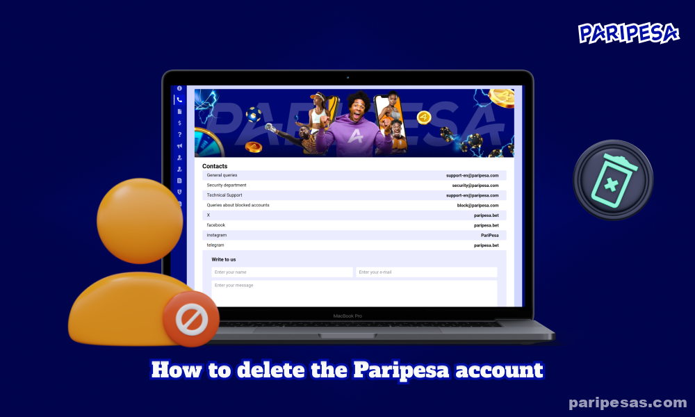 To delete an account on Paripesa, players need to follow a few simple steps