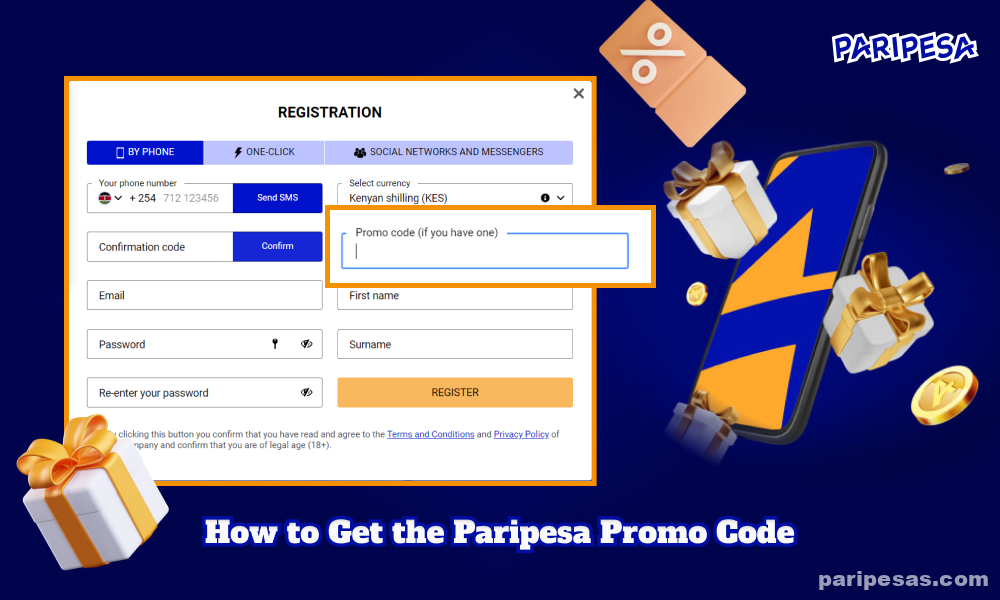 To use the Paripesa promo code, players need to copy the code and enter it when registering on the website or mobile application, and then make the first deposit to activate the bonus