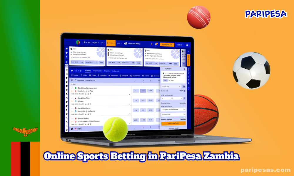 PariPesa in Zambia provides a wide range of sports events for online betting, including the most popular sports and exciting international and regional competitions from around the world