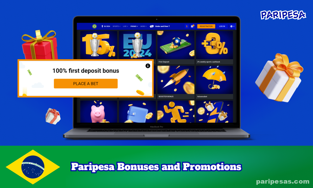 A Paripesa Brasil oferece uma variedade de bônus e promoções para jogadores novos e antigos, incluindo ofertas de boas-vindas, cashback, promoções de partidas e muito mais