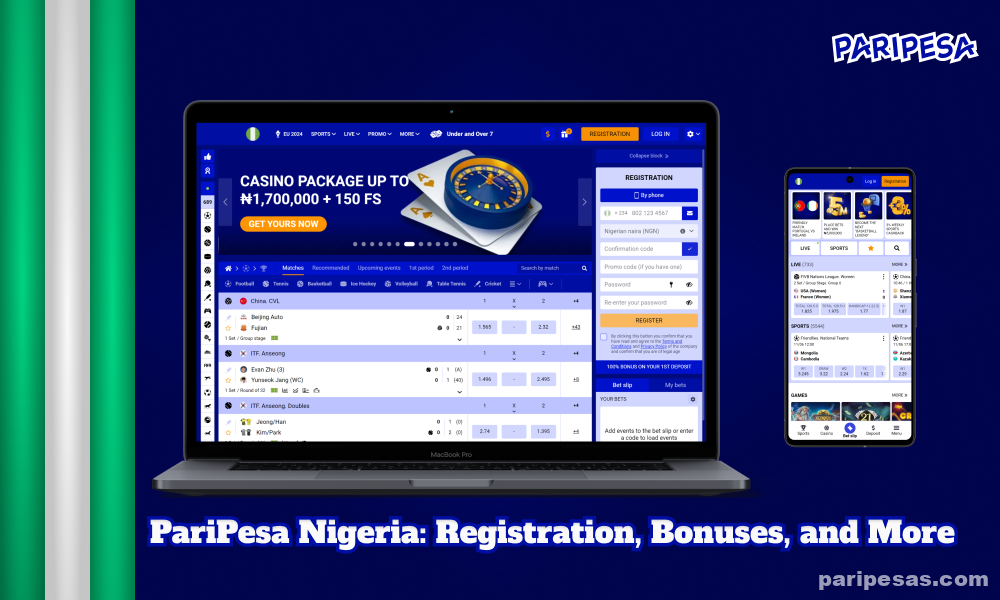 Bookmaker site PariPesa offers Nigerian players a variety of sports betting, high odds and iGaming entertainment, including a welcome bonus of up to NGN 150,000