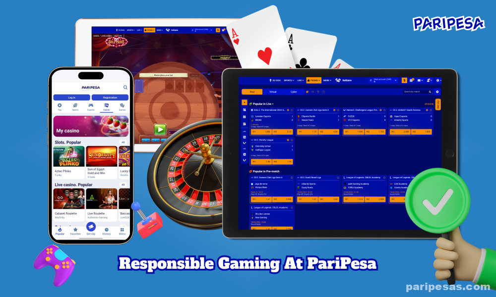 PariPesa attaches great importance to the issues of responsible gambling and the fight against gambling addiction