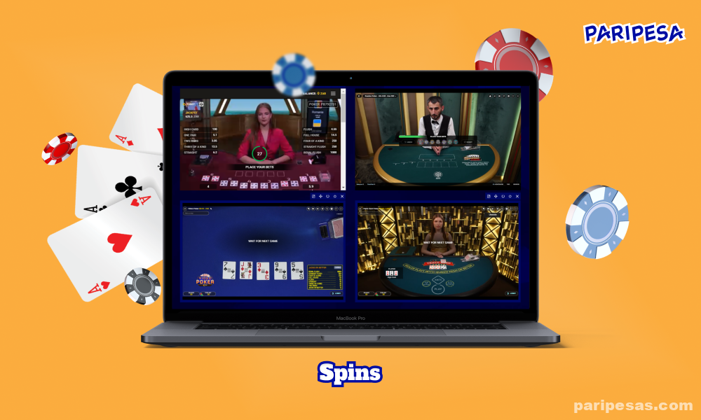 Paripesa's poker room features spins, which are quick trigger rounds where the prize pool is randomly determined and winner takes all